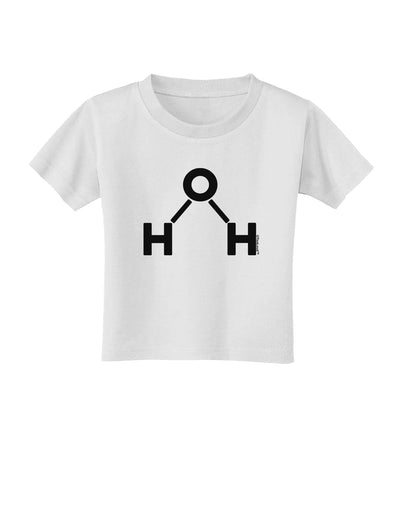 Water Molecule Text Toddler T-Shirt by TooLoud-Toddler T-Shirt-TooLoud-White-2T-Davson Sales