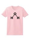 Water Molecule Text Womens T-Shirt by TooLoud-Womens T-Shirt-TooLoud-PalePink-X-Small-Davson Sales