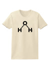 Water Molecule Text Womens T-Shirt by TooLoud-Womens T-Shirt-TooLoud-Natural-X-Small-Davson Sales