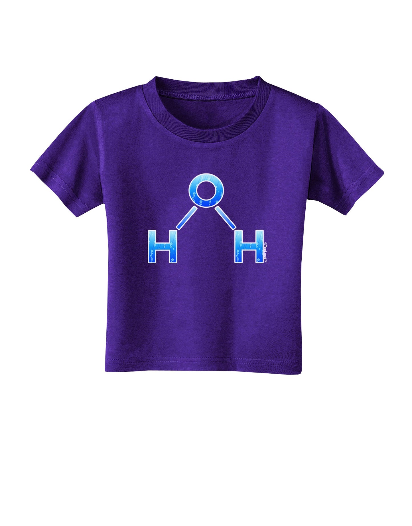 Water Molecule Toddler T-Shirt Dark by TooLoud-Toddler T-Shirt-TooLoud-Purple-2T-Davson Sales