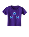 Water Molecule Toddler T-Shirt Dark by TooLoud-Toddler T-Shirt-TooLoud-Purple-2T-Davson Sales