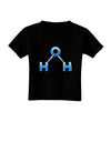 Water Molecule Toddler T-Shirt Dark by TooLoud-Toddler T-Shirt-TooLoud-Black-2T-Davson Sales