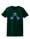 Water Molecule Womens Dark T-Shirt by TooLoud-Womens T-Shirt-TooLoud-Forest-Green-Small-Davson Sales