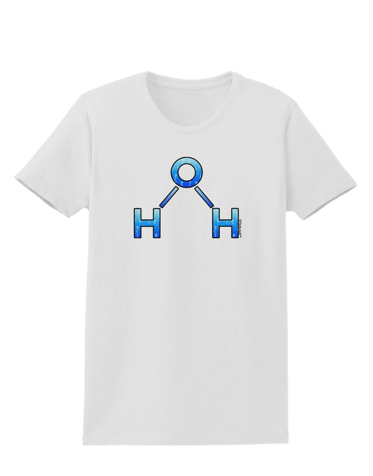Water Molecule Womens T-Shirt by TooLoud-Womens T-Shirt-TooLoud-White-X-Small-Davson Sales