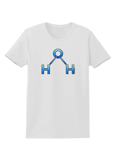 Water Molecule Womens T-Shirt by TooLoud-Womens T-Shirt-TooLoud-White-X-Small-Davson Sales