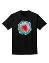 Watercolor Flower Adult Dark T-Shirt-Mens T-Shirt-TooLoud-Black-Small-Davson Sales