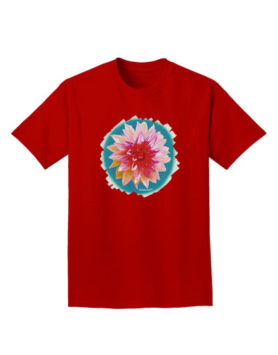 Watercolor Flower Adult Dark T-Shirt-Mens T-Shirt-TooLoud-Red-Small-Davson Sales