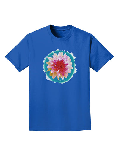 Watercolor Flower Adult Dark T-Shirt-Mens T-Shirt-TooLoud-Royal-Blue-Small-Davson Sales