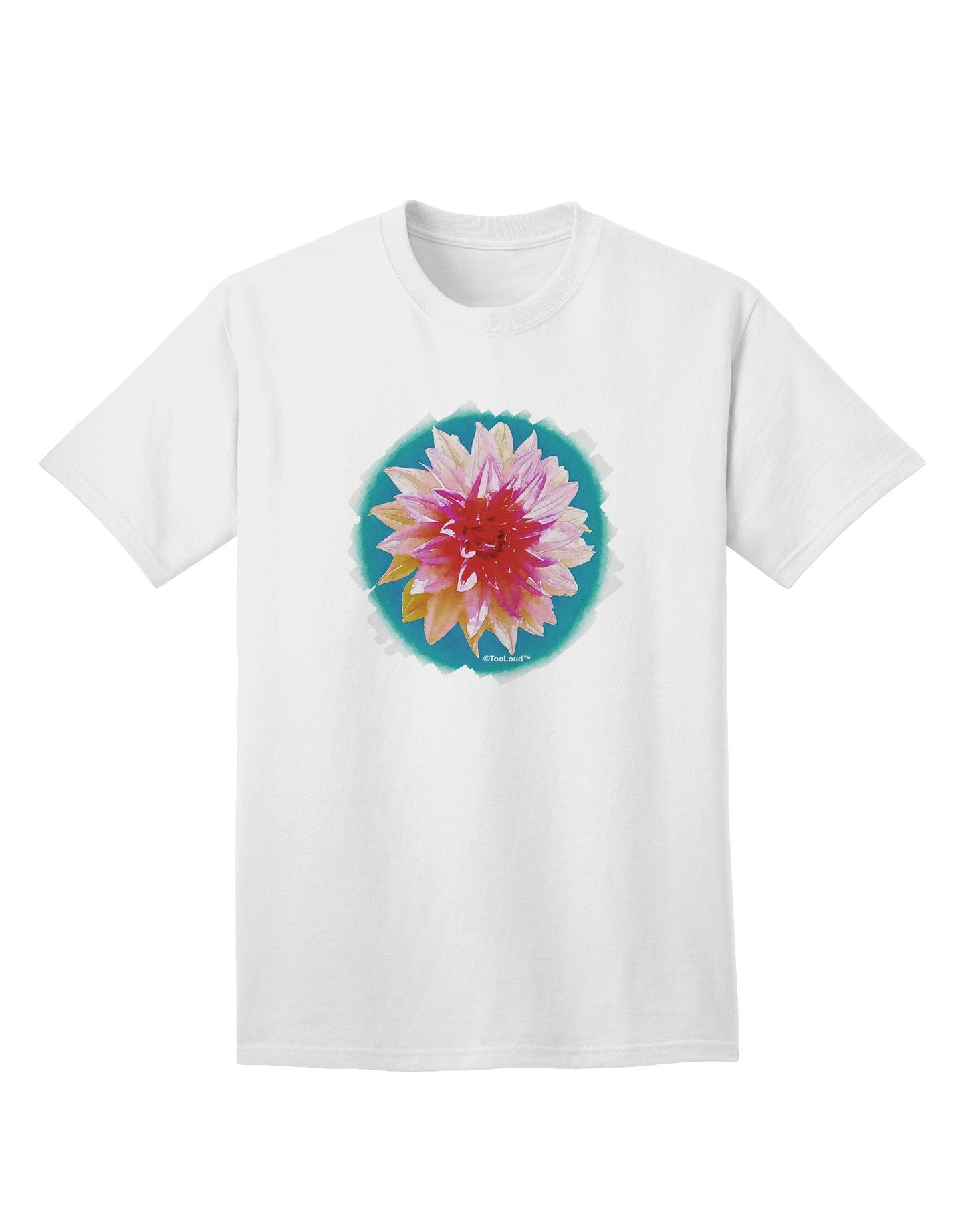 Watercolor Flower Adult T-Shirt-Mens T-Shirt-TooLoud-White-Small-Davson Sales