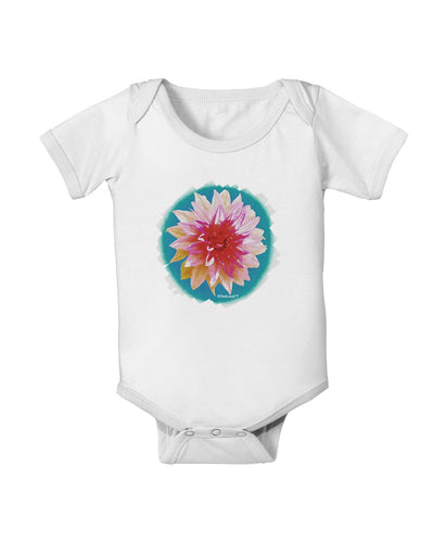 Watercolor Flower Baby Romper Bodysuit-Baby Romper-TooLoud-White-06-Months-Davson Sales