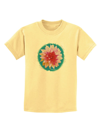 Watercolor Flower Childrens T-Shirt-Childrens T-Shirt-TooLoud-Daffodil-Yellow-X-Small-Davson Sales