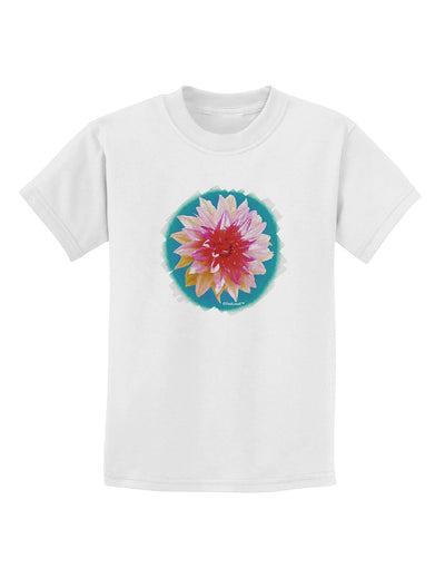 Watercolor Flower Childrens T-Shirt-Childrens T-Shirt-TooLoud-White-X-Small-Davson Sales