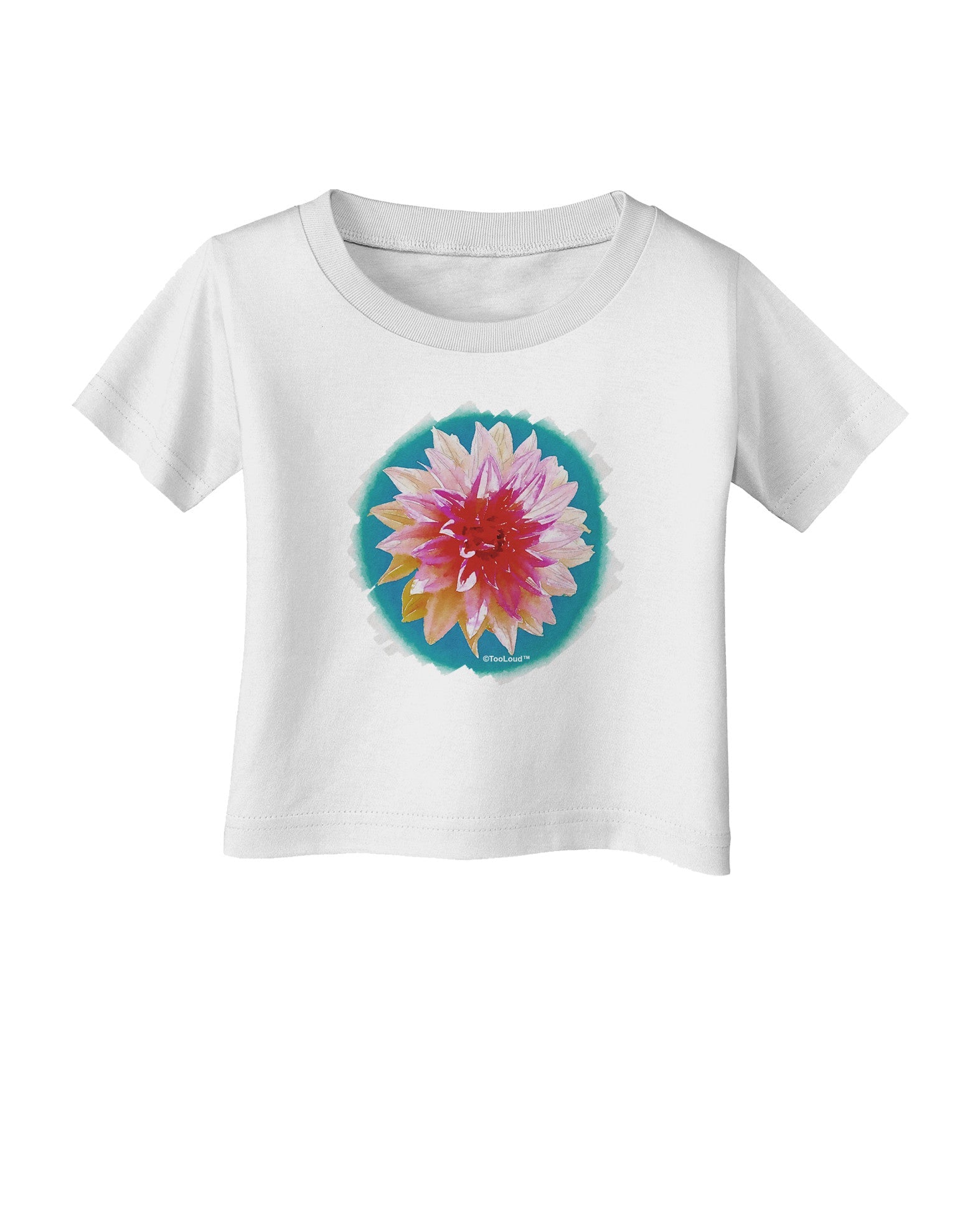 Watercolor Flower Infant T-Shirt-Infant T-Shirt-TooLoud-White-06-Months-Davson Sales