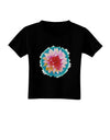 Watercolor Flower Toddler T-Shirt Dark-Toddler T-Shirt-TooLoud-Black-2T-Davson Sales