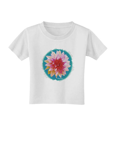 Watercolor Flower Toddler T-Shirt-Toddler T-Shirt-TooLoud-White-2T-Davson Sales