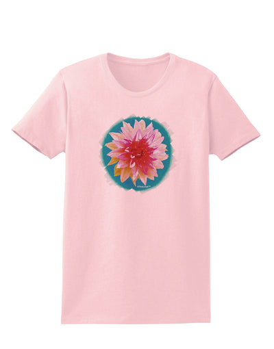 Watercolor Flower Womens T-Shirt-Womens T-Shirt-TooLoud-PalePink-X-Small-Davson Sales