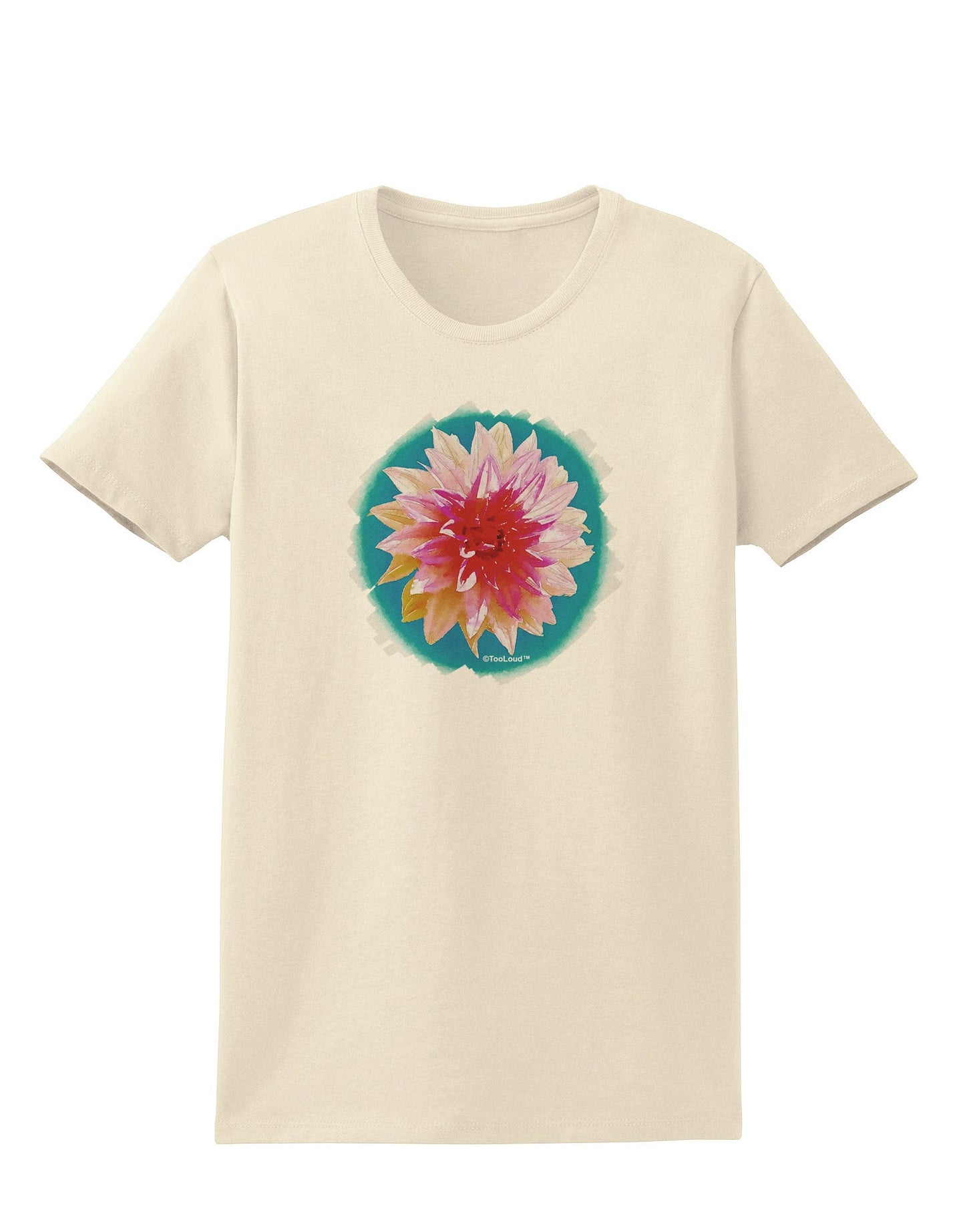 Watercolor Flower Womens T-Shirt-Womens T-Shirt-TooLoud-Natural-X-Small-Davson Sales