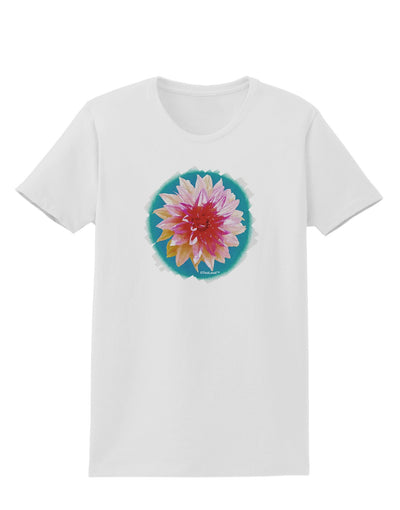 Watercolor Flower Womens T-Shirt-Womens T-Shirt-TooLoud-White-X-Small-Davson Sales