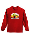 Watercolor Fruit Bowl 1 Adult Long Sleeve Dark T-Shirt-TooLoud-Red-Small-Davson Sales