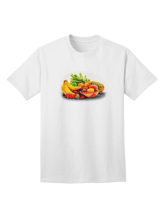 Watercolor Fruit Bowl 1 Adult T-Shirt-Mens T-Shirt-TooLoud-White-Small-Davson Sales