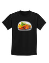 Watercolor Fruit Bowl 1 Childrens Dark T-Shirt-Childrens T-Shirt-TooLoud-Black-X-Small-Davson Sales