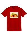 Watercolor Fruit Bowl 2 Adult Dark T-Shirt-Mens T-Shirt-TooLoud-Red-Small-Davson Sales