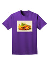 Watercolor Fruit Bowl 2 Adult Dark T-Shirt-Mens T-Shirt-TooLoud-Purple-Small-Davson Sales