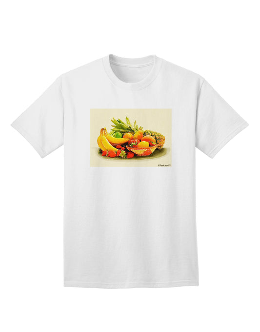 Watercolor Fruit Bowl 2 Adult T-Shirt-Mens T-Shirt-TooLoud-White-Small-Davson Sales