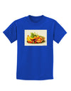 Watercolor Fruit Bowl 2 Childrens Dark T-Shirt-Childrens T-Shirt-TooLoud-Royal-Blue-X-Small-Davson Sales