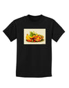 Watercolor Fruit Bowl 2 Childrens Dark T-Shirt-Childrens T-Shirt-TooLoud-Black-X-Small-Davson Sales