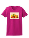 Watercolor Fruit Bowl 2 Womens Dark T-Shirt-TooLoud-Hot-Pink-Small-Davson Sales