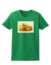 Watercolor Fruit Bowl 2 Womens Dark T-Shirt-TooLoud-Kelly-Green-X-Small-Davson Sales