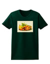 Watercolor Fruit Bowl 2 Womens Dark T-Shirt-TooLoud-Forest-Green-Small-Davson Sales