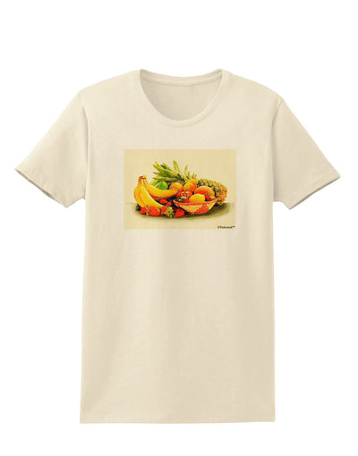 Watercolor Fruit Bowl 2 Womens T-Shirt-Womens T-Shirt-TooLoud-Natural-X-Small-Davson Sales