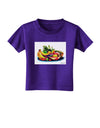 Watercolor Fruit Bowl 3 Toddler T-Shirt Dark-Toddler T-Shirt-TooLoud-Purple-2T-Davson Sales