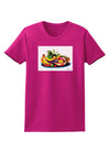 Watercolor Fruit Bowl 3 Womens Dark T-Shirt-TooLoud-Hot-Pink-Small-Davson Sales