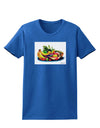 Watercolor Fruit Bowl 3 Womens Dark T-Shirt-TooLoud-Royal-Blue-X-Small-Davson Sales