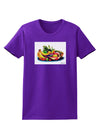 Watercolor Fruit Bowl 3 Womens Dark T-Shirt-TooLoud-Purple-X-Small-Davson Sales