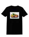 Watercolor Fruit Bowl 3 Womens Dark T-Shirt-TooLoud-Black-X-Small-Davson Sales