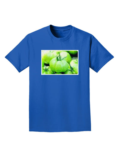 Watercolor Green Tomatoes Adult Dark T-Shirt-Mens T-Shirt-TooLoud-Royal-Blue-Small-Davson Sales