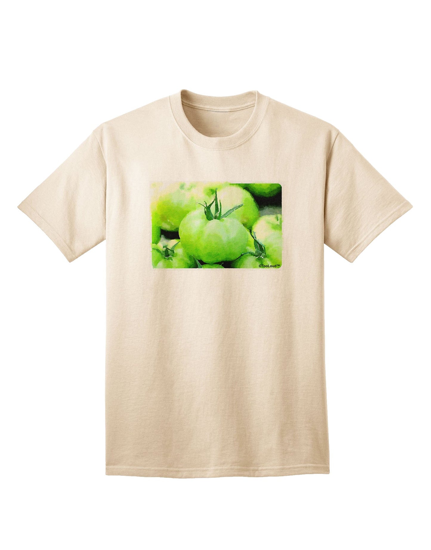 Watercolor Green Tomatoes Adult T-Shirt-Mens T-Shirt-TooLoud-Natural-Small-Davson Sales