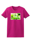 Watercolor Green Tomatoes Womens Dark T-Shirt-TooLoud-Hot-Pink-Small-Davson Sales