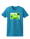 Watercolor Green Tomatoes Womens Dark T-Shirt-TooLoud-Turquoise-X-Small-Davson Sales