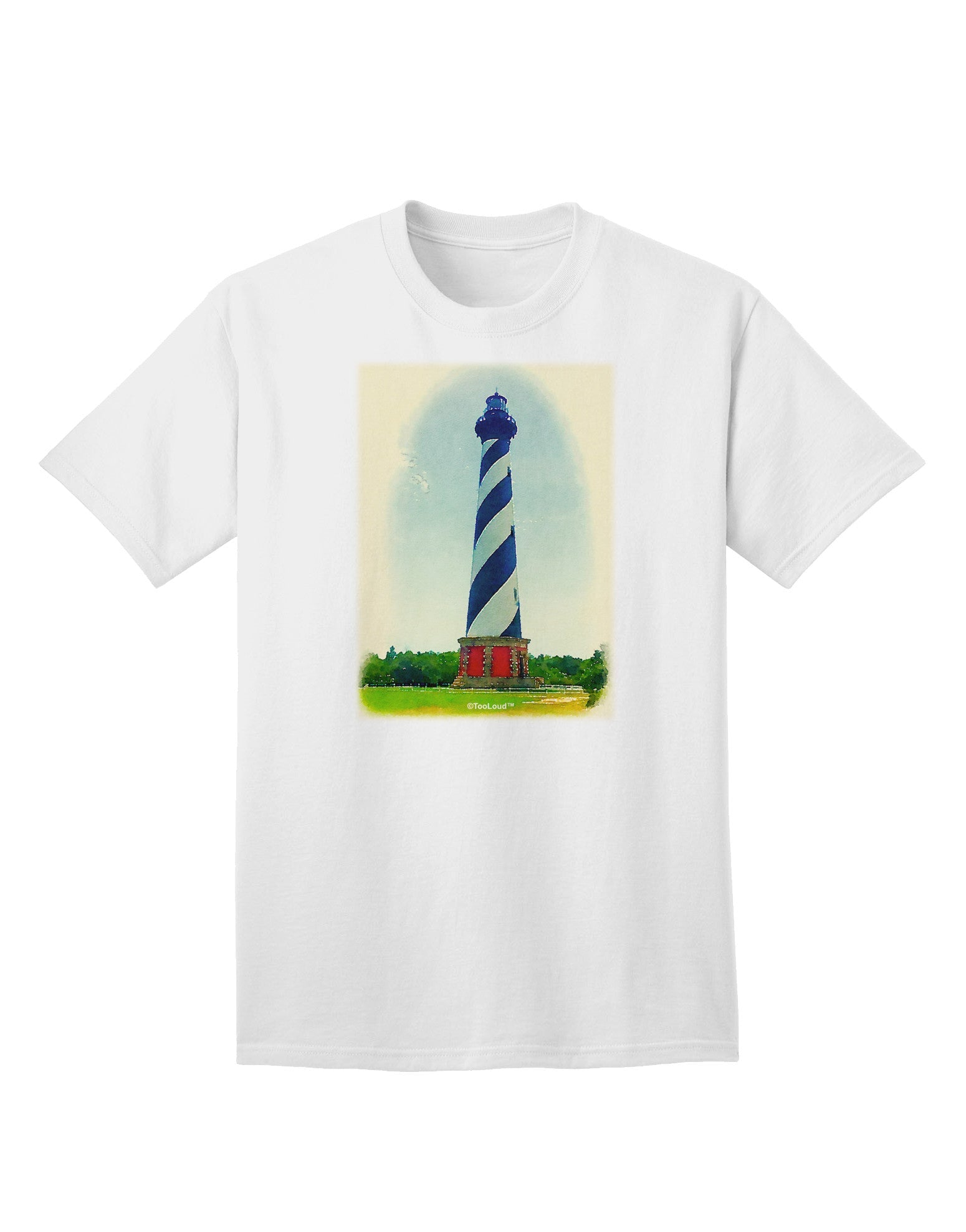 Watercolor Lighthouse 1 Adult T-Shirt-unisex t-shirt-TooLoud-White-Small-Davson Sales