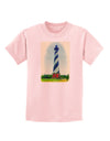 Watercolor Lighthouse 1 Childrens T-Shirt-Childrens T-Shirt-TooLoud-PalePink-X-Small-Davson Sales