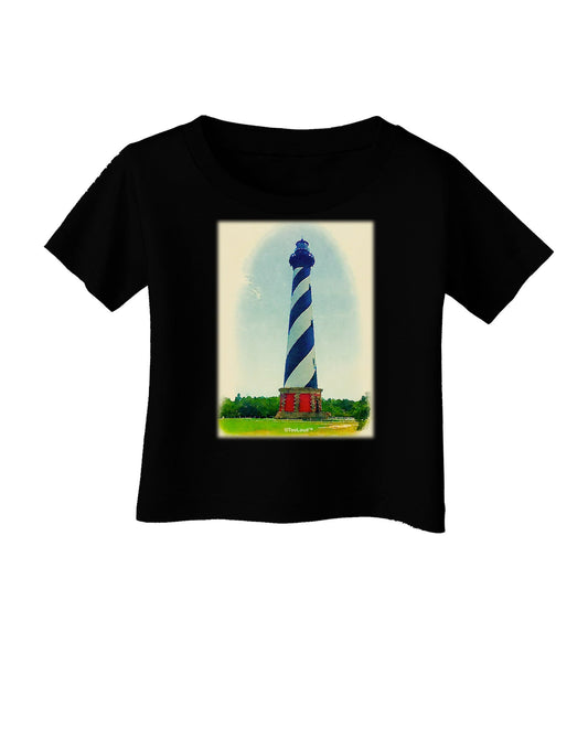 Watercolor Lighthouse 1 Infant T-Shirt Dark-Infant T-Shirt-TooLoud-Black-06-Months-Davson Sales