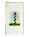 Watercolor Lighthouse 1 Micro Terry Gromet Golf Towel 11&#x22;x19-Golf Towel-TooLoud-White-Davson Sales