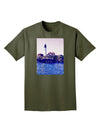 Watercolor Lighthouse 2 Adult Dark T-Shirt-Mens T-Shirt-TooLoud-Military-Green-Small-Davson Sales