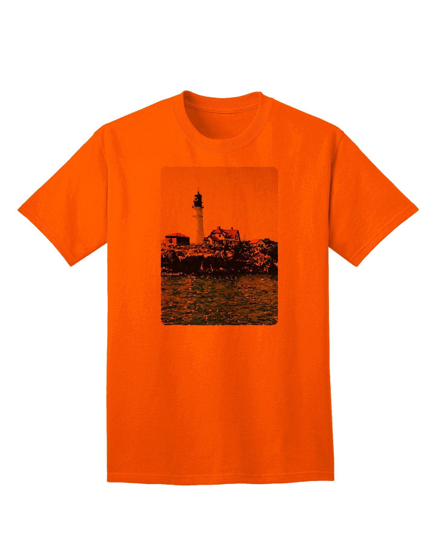 Watercolor Lighthouse 2 Adult T-Shirt-unisex t-shirt-TooLoud-Orange-Small-Davson Sales