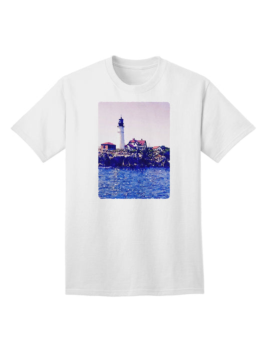 Watercolor Lighthouse 2 Adult T-Shirt-unisex t-shirt-TooLoud-White-Small-Davson Sales